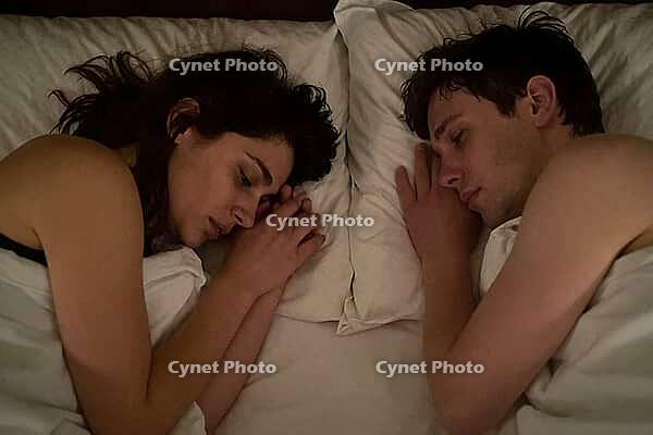 Emotional intimacy, nocturnal vulnerability, sleep psychology, young couple resting on pillows in bed, relationship dynamics, domestic silence, subtle facial expressions convey deep melancholy, emotional fatigue, psychological introspection during nightti [IBR125414207]