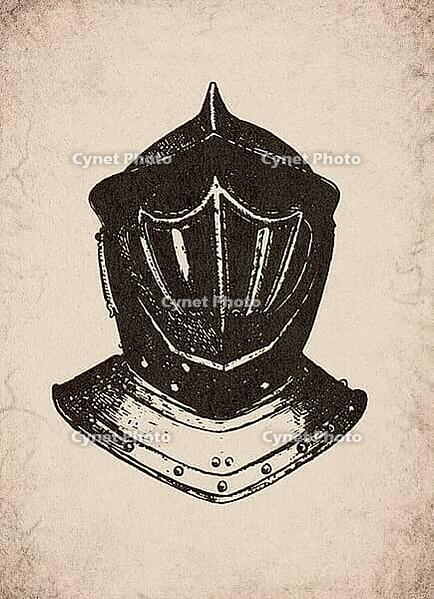 Renaissance Frog Mouth Tournament Helm Armor Military History Illustration, Digitally Remastered and Enhanced [IBR125421662]