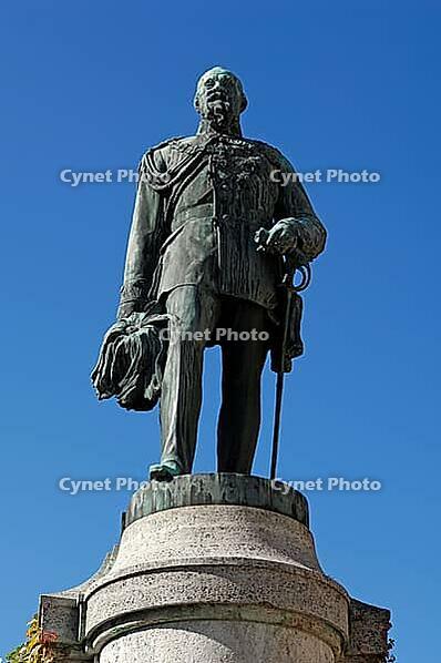 Monument to Luitpold Prince Regent of Bavaria, 1821-1912, erected in 1911, Kammereckerplatz, Heilsbronn, Middle Franconia, Bavaria, Germany [IBR125421681]