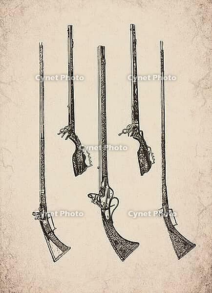 Engraved Historic Ornate Wheellock Rifles and Firearms Historical Engraving, Digitally Remastered and Enhanced [IBR125421687]