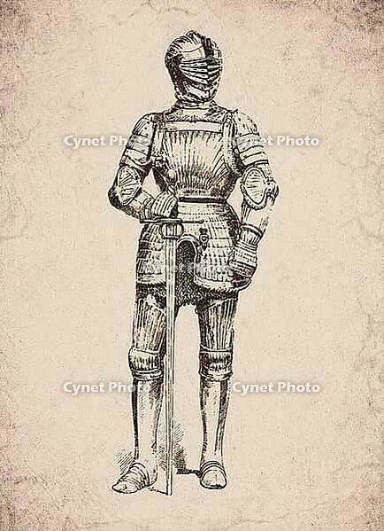Maximilian Full Suit of Armour Medieval Knight Historical Engraving, Digitally Remastered and Enhanced [IBR125421705]