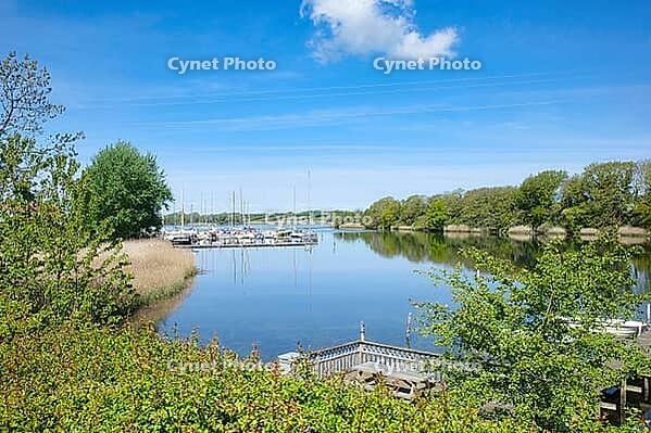 View over a lake, Sonderborg Municipality, Syddanmark Region, Denmark [IBR125423508]