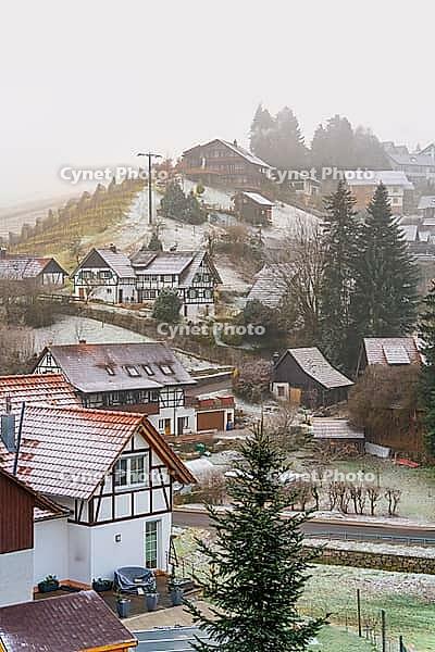 Scenery around Sasbachwalden, a Black Forest municipality in Southern Germany at winter time [IBR125424524]