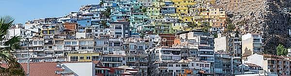 Colorful Buildings in the Kusadasi City. Turkey [IBR125436255]