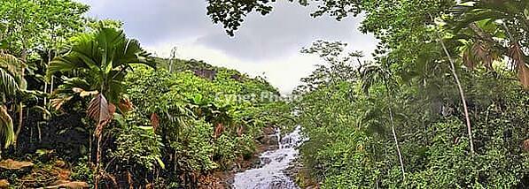 Beautiful impressions of the tropical landscape on the Seychelles islands paradise [IBR125436302]