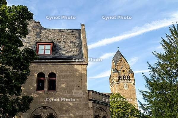 Prussian government building, historic landmark in the Rhine facilities, Koblenz, Germany [IBR125448815]
