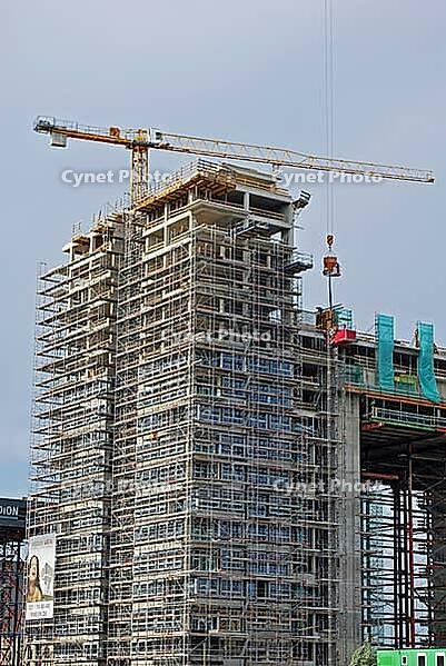 Construction site of Kranhaus 3 in Rheinauhafen Cologne, North Rhine-Westphalia, Germany [IBR125448856]