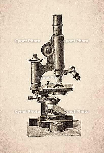 Microscope Scientific Instrument Engraving Digitally Remastered And Enhanced [IBR125501554]
