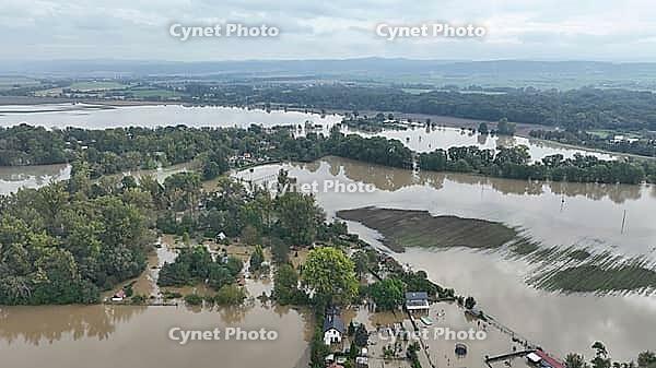 Flooded house river flood drones air after water consequences damaged anger barrier rain threat houses buildings villages cars infrastructure surrounding destroyed rain fence Europe disaster disaster disaster disaster atmospheric rainfall, agriculture ind [IBR125536440]