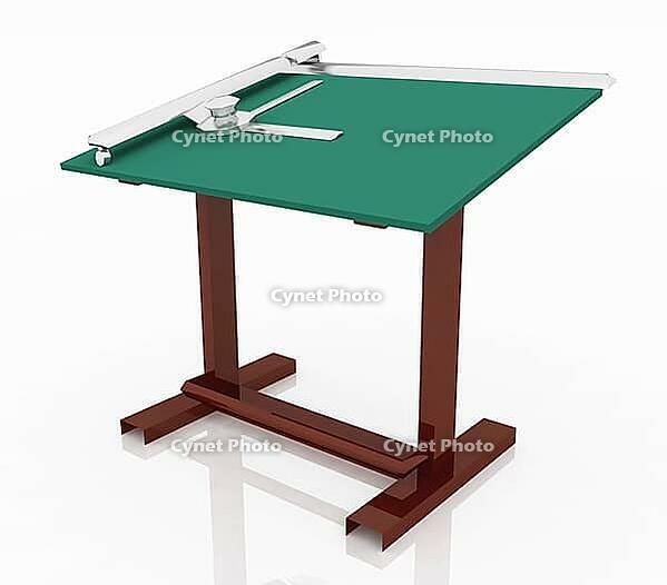 Computer-generated 3D illustration with a modern drawing table [IBR125536448]
