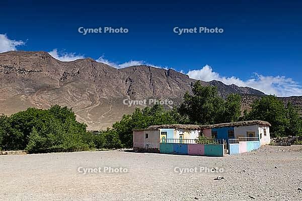 Typical Moroccan school in Happy Valley. Aït Bouguemez Valley [IBR125557582]