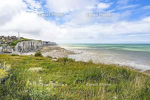 Ault marks the start and end of the Alabaster coast in Normandy, France [IBR125565993]