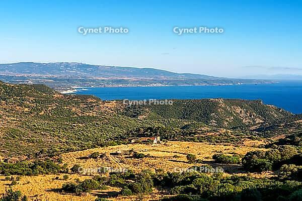 Sardinia coast landscape with Mediterranean Sea view on a summer day, in Italy [IBR125566024]