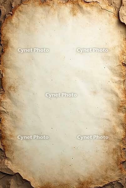Antique paper background with burned edges and wrinkled surface, creating a vintage and textured effect, AI generated [IBR125636931]