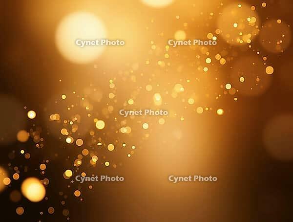Golden bokeh particles floating gently in soft focus, creating a dreamy and elegant atmosphere, AI generated [IBR125645952]