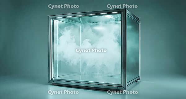 Hydrogen peroxide decontamination, isolator, bio-decontamination, sterility, pharmaceutical industry, AI generated [IBR125653424]