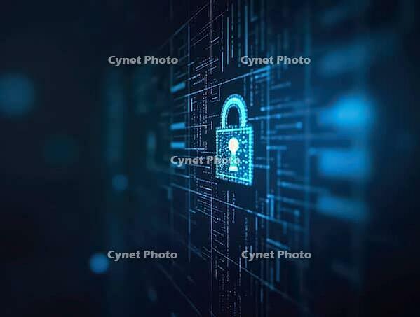 Glowing digital padlock symbolizes data protection on a futuristic screen, representing cybersecurity and information privacy, AI generated [IBR125653501]