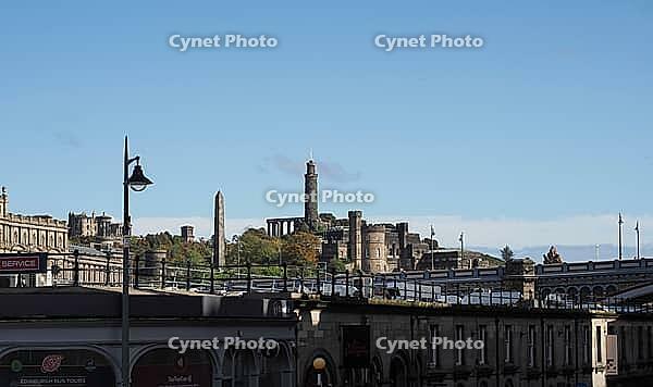 EDINBURGH, UK - SEPTEMBER 23, 2026: Monuments on Calton Hill [IBR125654752]