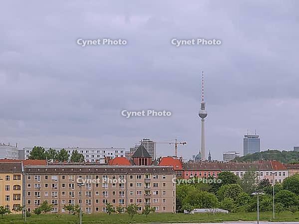 TV Fernsehturm Television tower in Berlin, Germany [IBR125654753]