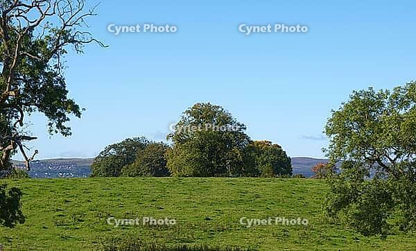 Landscape panorama view of Cardross hills near Glasgow, Scotland, United Kingdom [IBR125654783]