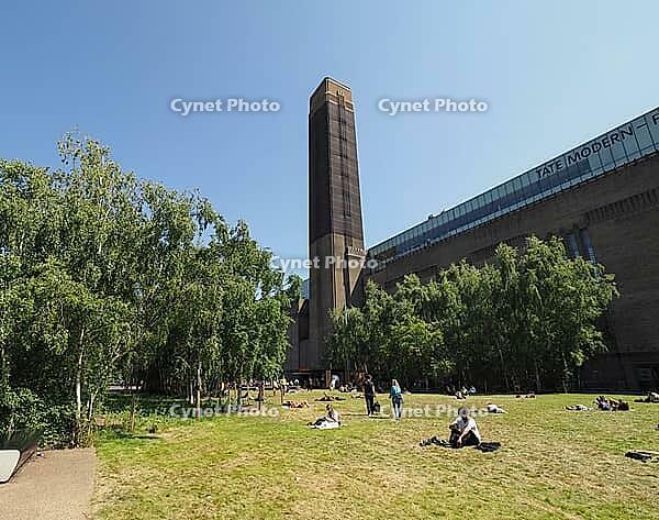 LONDON, UK - JUNE 08, 2023: Tate Modern art gallery in South Bank power station [IBR125654786]