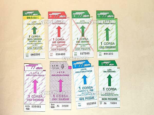 TURIN, ITALY - CIRCA JUNE 2020: Vintage Turin public transport ticket [IBR125654829]