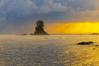 朝の雨晴海岸　女岩 [YKA110023380]