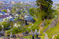 飯盛山から会津若松城方面 [YKA110023717]