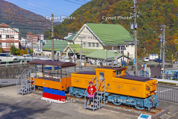 トロッコ電車と宇奈月駅 [YKA110023370]