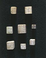 Game objects made from ivory, dice, From Volubilis (Morocco) [UIG110170910]