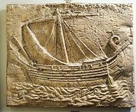Relief portraying Phoenician merchant ship [UIG110170937]