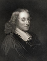 Blaise Pascal,1623-1662. French mathematician, physicist, religious philosopher and master of French prose. From the book 'Gallery of Portraits' published London 1833. [UIG110170956]