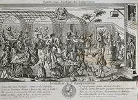 Entertainment in Parisian tavern, drawing [UIG110170957]