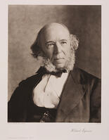 Herbert Spencer, English social philosopher, 1870. [UIG110170980]