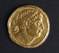 Gold solidus of Constantine the Great, Minted in Kocaeli, 307-337, Recto. Byzantine coins, 4th century AD [UIG110171019]