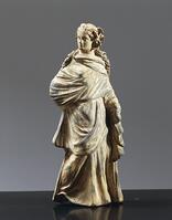 Tanagra type clay female figurine from Valle Pega, Emilia Romagna region, Italy, Italic civilization [UIG110171026]