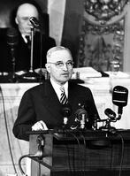 The Truman Doctrine announced by President Harry S. Truman. [UIG110171032]