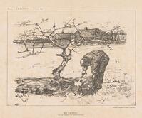 Amsterdam. Gogh Vincent van De Spitter Print with title and caption supplement to 'De Kroniek' Signed and dated print cartoon prints height 605 cm width 402 cm Dutch 1853-03-30 - 1890-07-29 designer 1895-02-17 - 1895-02-17 fourth quarter 19th century [UIG110171052]