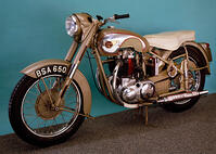 BSA 'Golden Flash' motorcycle, 1953. [UIG110171077]