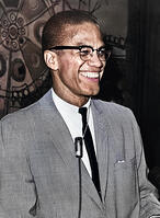 Malcolm X, half-length portrait, Ed Ford, New York World-Telegram and the Sun Newspaper Photograph Collection [UIG110171095]