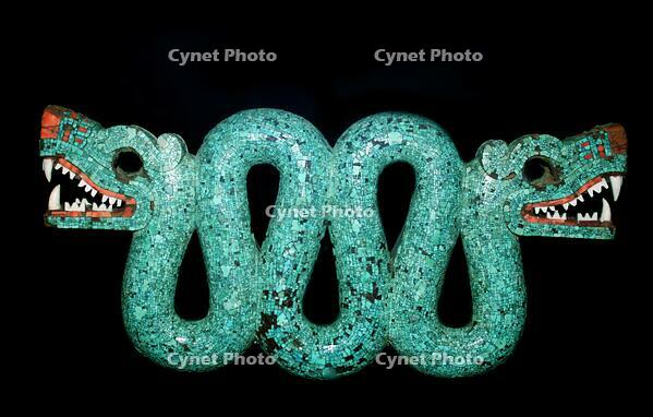 Mosaic of a double-headed serpent. [UIG110170931]