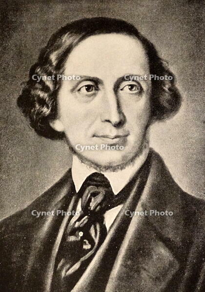 Portrait of Hans Christian Andersen (1805-1875) a Danish author. Dated 19th Century [UIG110171033]