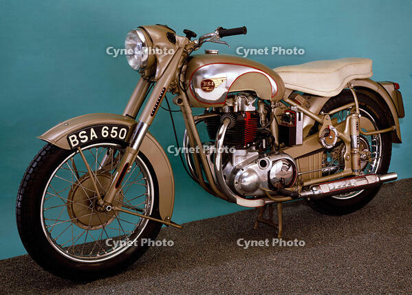 BSA 'Golden Flash' motorcycle, 1953. [UIG110171077]