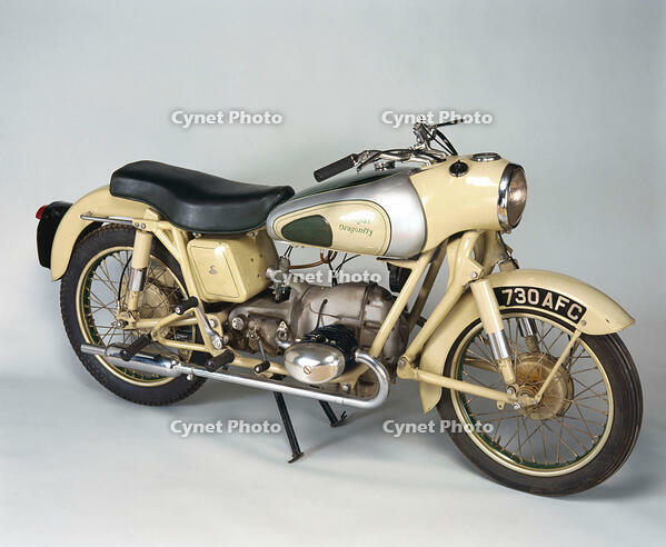 Douglas 'Dragonfly' motorcycle, 1954. [UIG110171078]