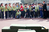  Huaibei, Anhui: Featured sports education is booming; fun sports competitions are popular on campus. [IMC111460079]