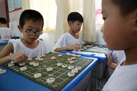 Handan, Hebei: Over 300 young chess players compete for the title of "Chess King" [IMC111460089]