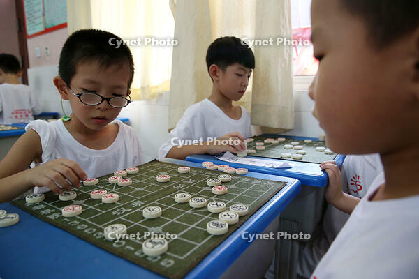 Handan, Hebei: Over 300 young chess players compete for the title of "Chess King" [IMC111460089]