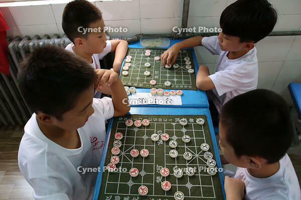 Handan, Hebei: Over 300 young chess players compete for the title of "Chess King" [IMC111460090]