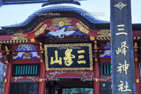 三峯神社の隋神門 [NHI110042723]