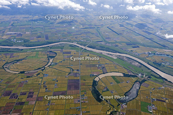 石狩平野石狩川三日月湖三軒屋沼から新沼 [TSU110011645]